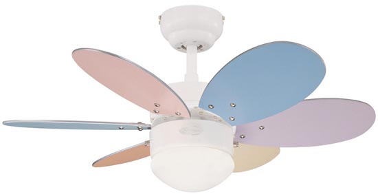 Ventilatori da soffitto colorati con luce condizionatore for Ventilatori da soffitto con luce e telecomando leroy merlin