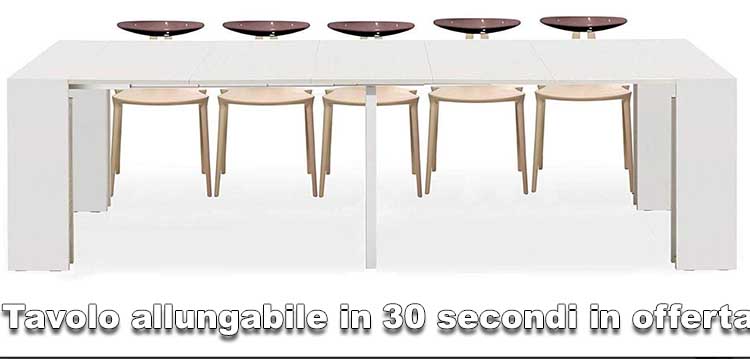 tavolo-consolle-allungabile 12 posti